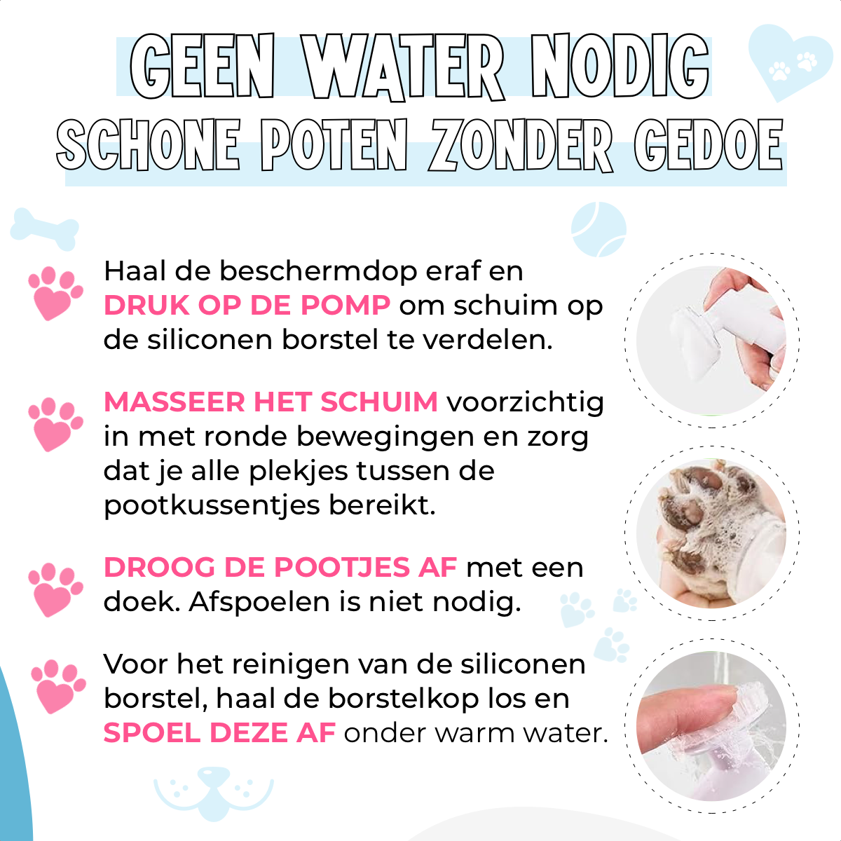 Pootreiniger voor Honden en Katten