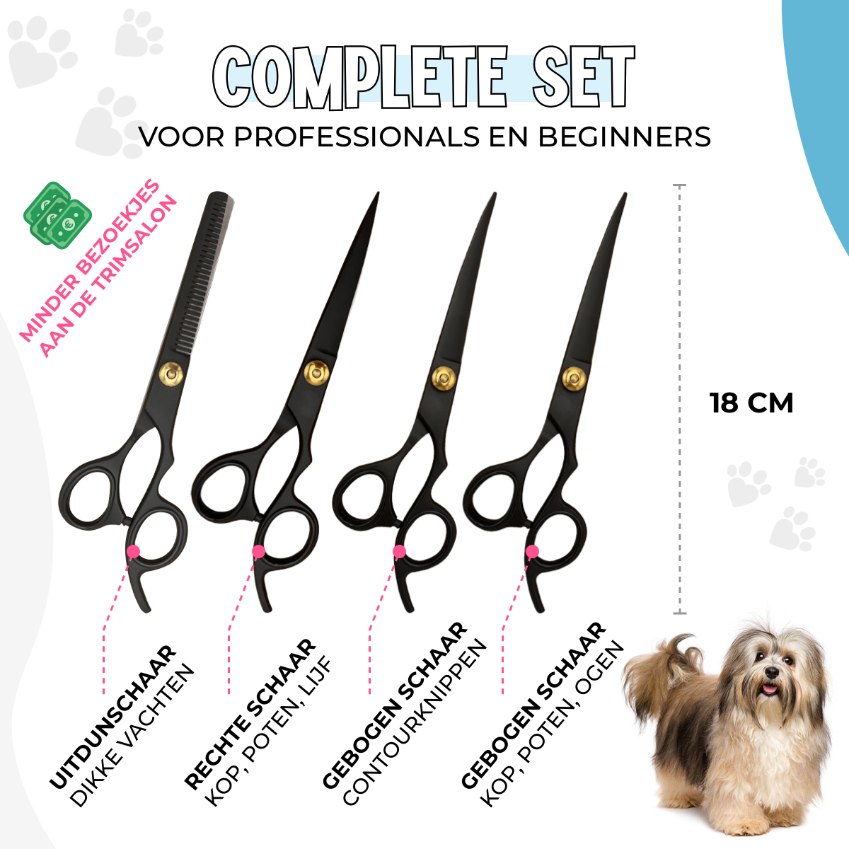 Professionele Scharenset voor Honden