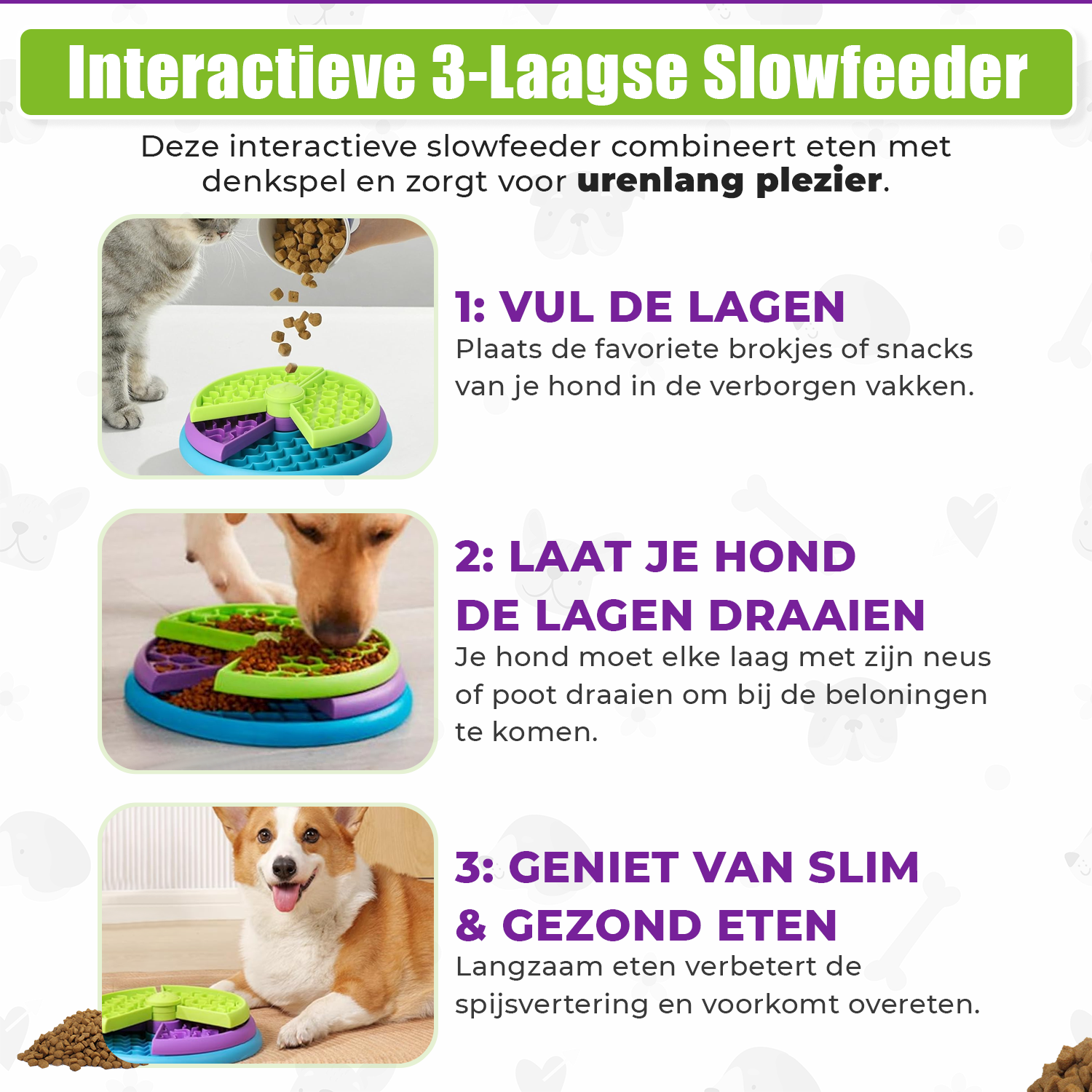 Anti Schrokbak voor Honden
