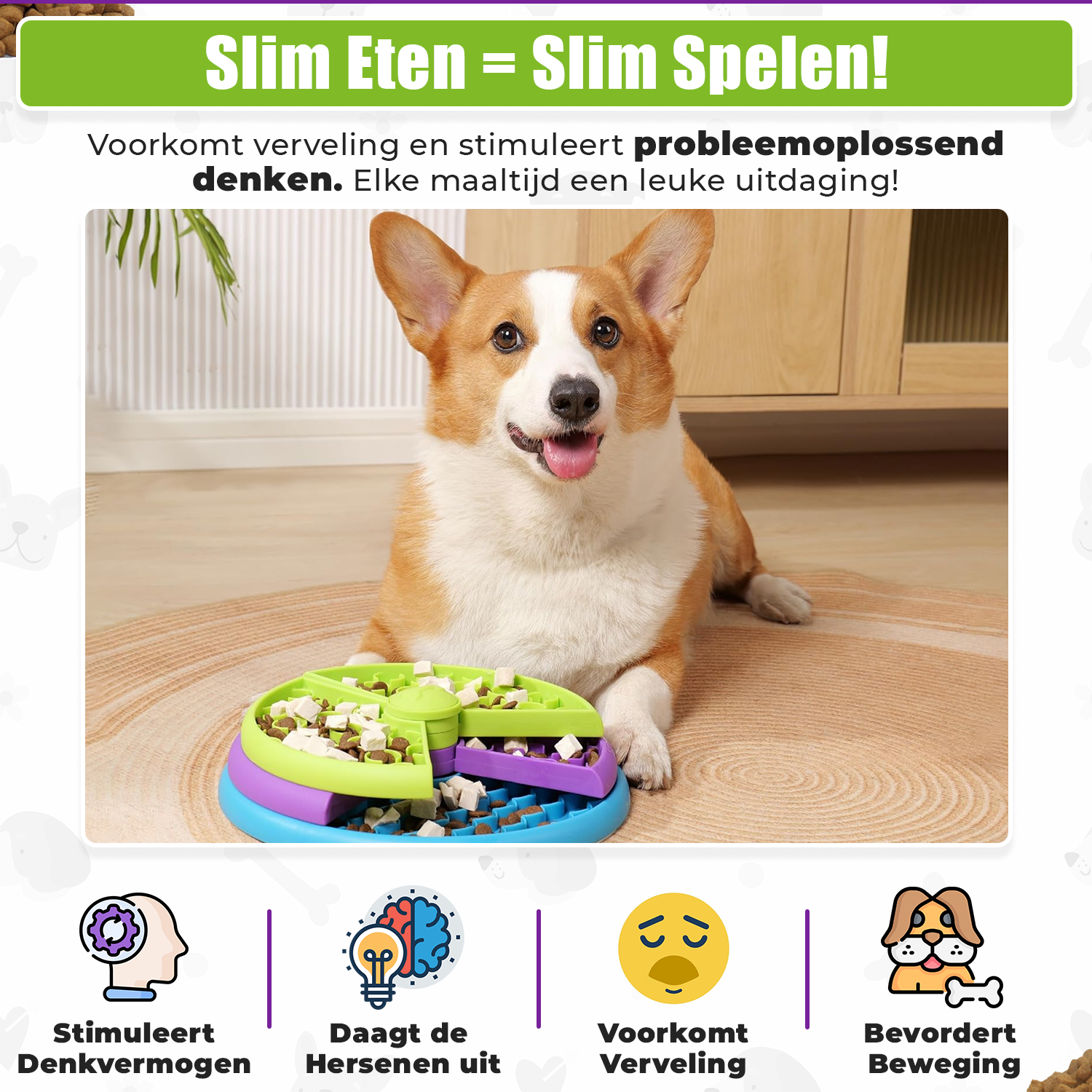 Anti Schrokbak voor Honden