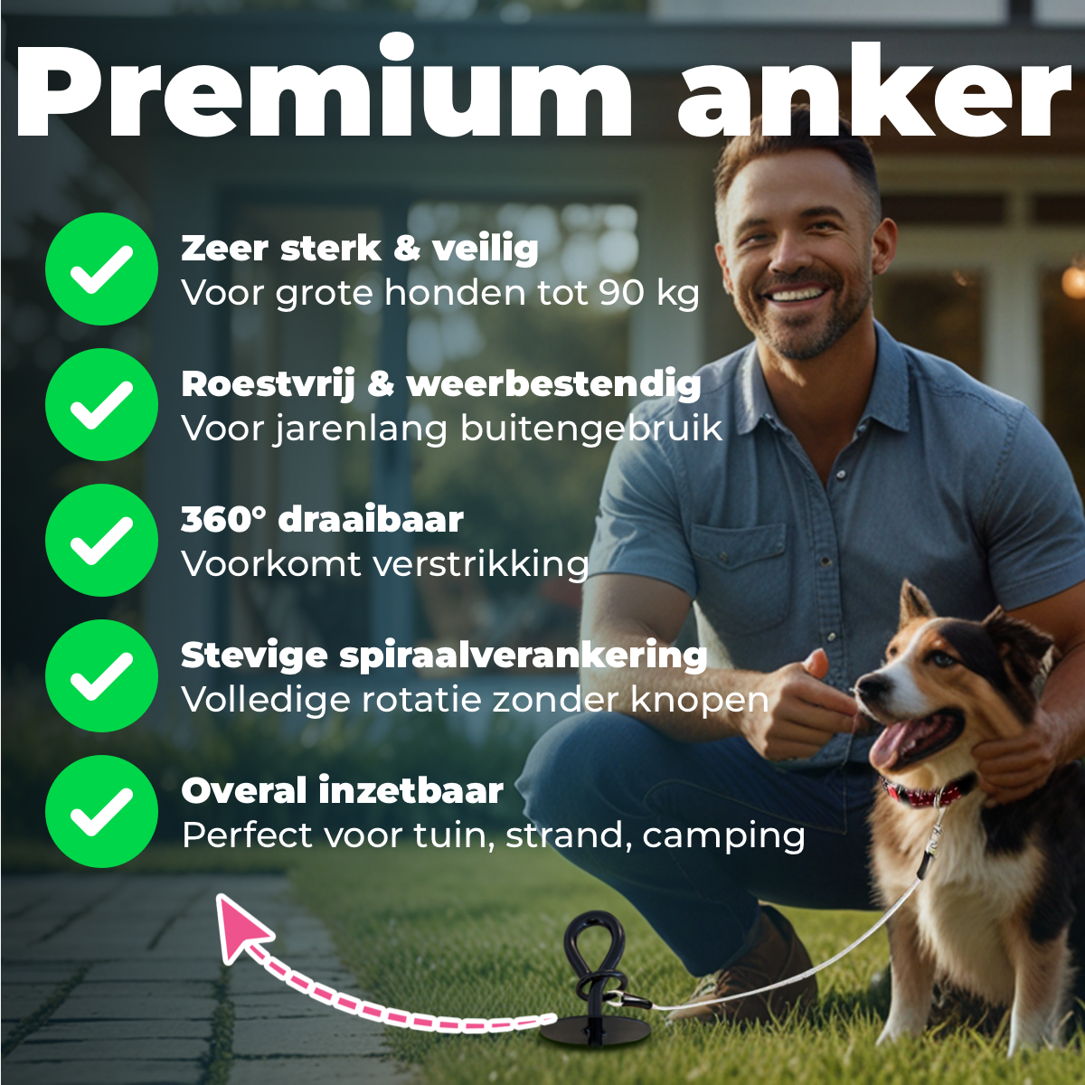 Grondanker voor Honden