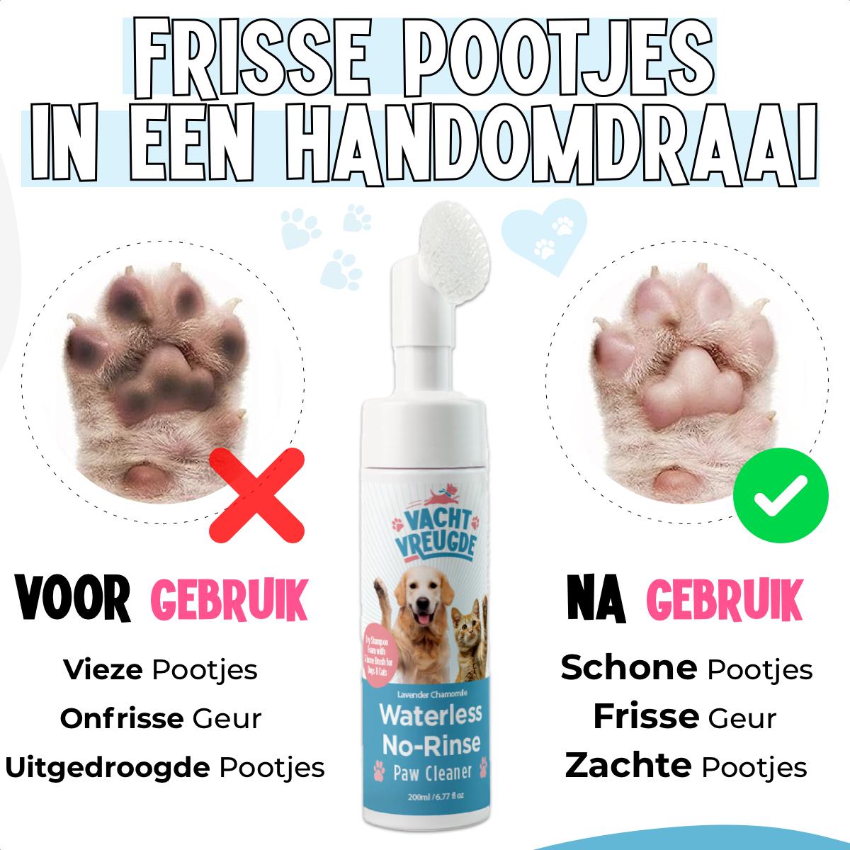 Pootreiniger voor Honden en Katten