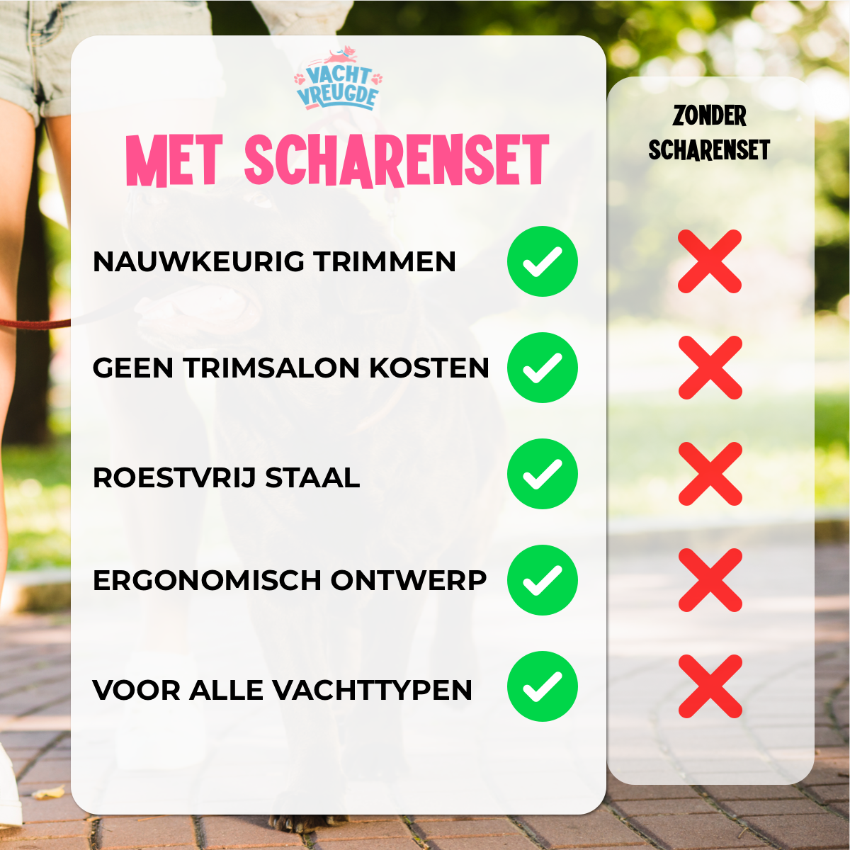 Professionele Scharenset voor Honden