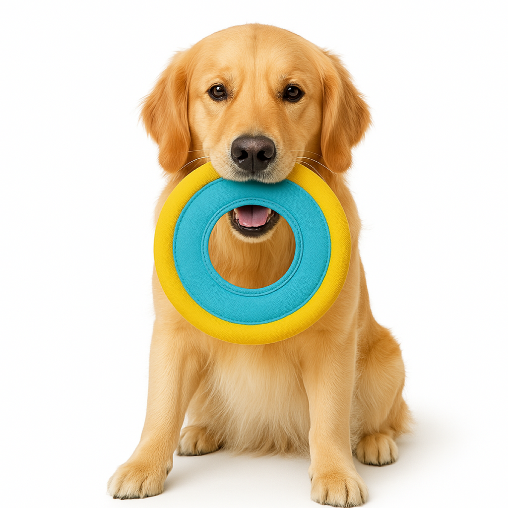 Hondenfrisbee Ø 23 cm – blauw/geel