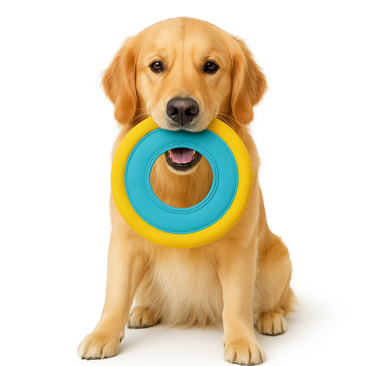 Hondenfrisbee Ø 23 cm – blauw/geel