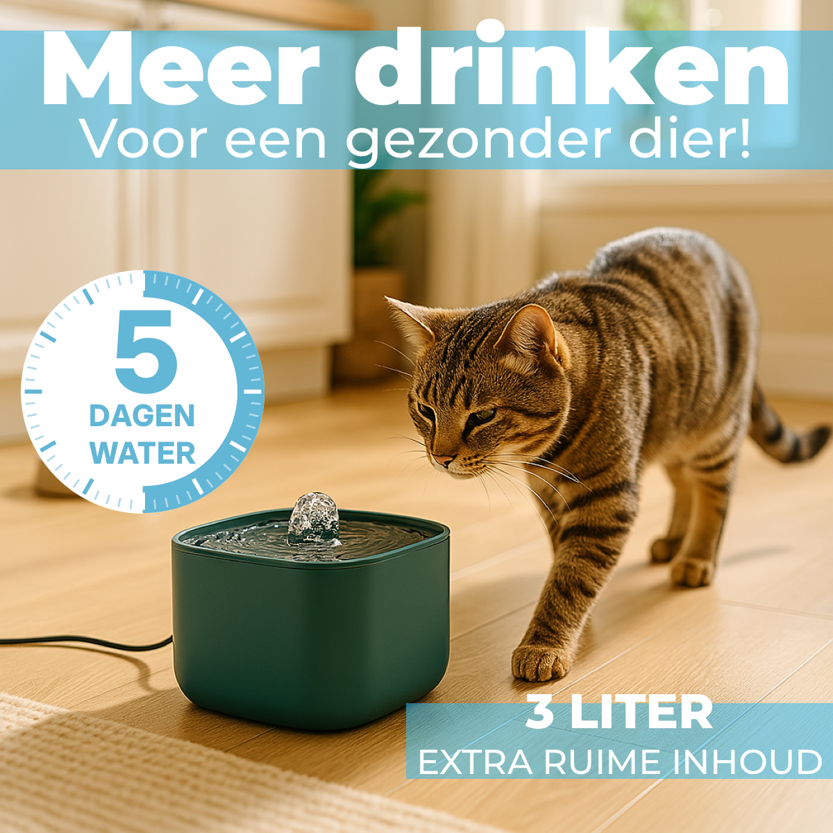 Waterfontein voor Honden en Katten