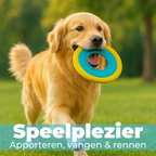 Hondenfrisbee Ø 23 cm – blauw/geel