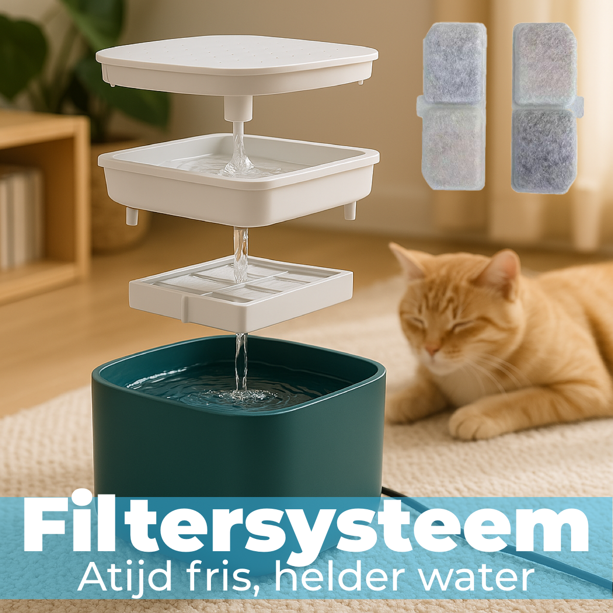 Waterfontein voor Honden en Katten