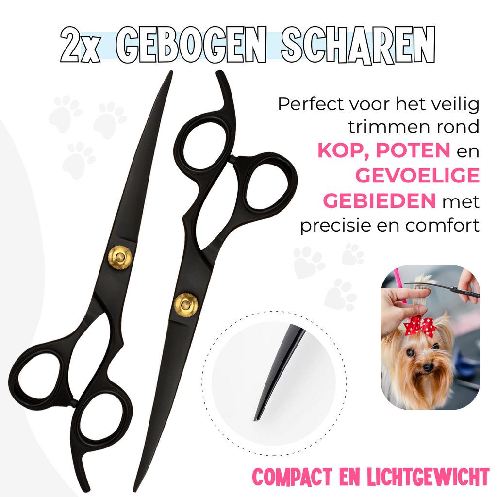 Hondenscharenset 5-delig – zwart