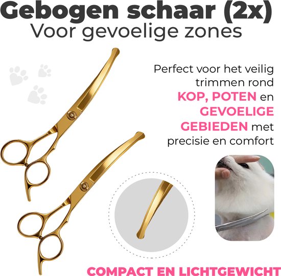 Hondenscharenset 5-delig – goud