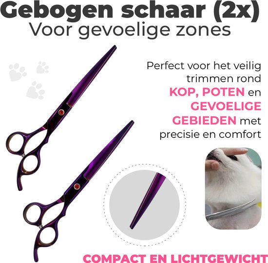 Hondenscharenset 5-delig – paars