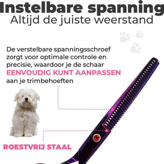 Hondenscharenset 5-delig – paars