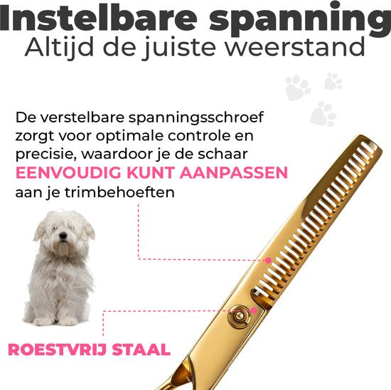 Hondenscharenset 5-delig – goud
