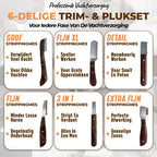 Plukmes- en trimmesset 6-delig