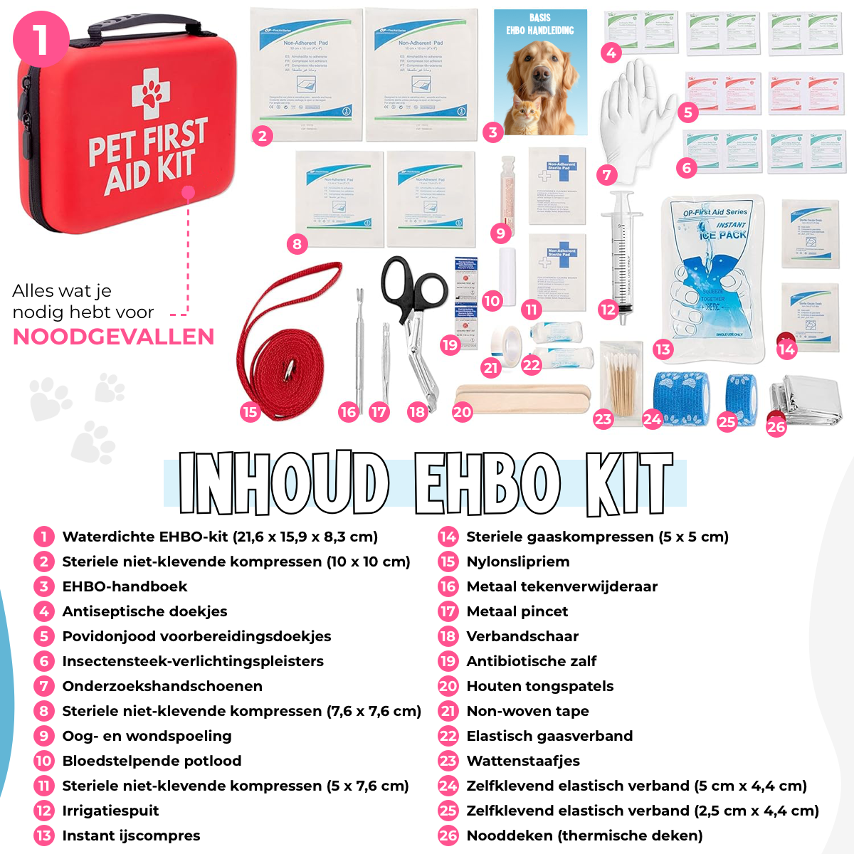EHBO Kit voor Honden en Katten